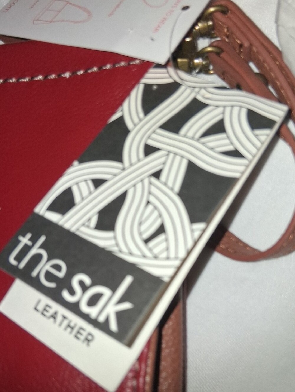 The Sak Two-Tone Burgundy and Brown Crossbody Convertable - Picture 13 of 16